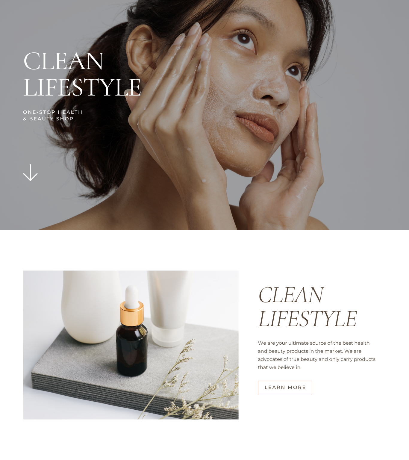 修正前のWebサイト画面